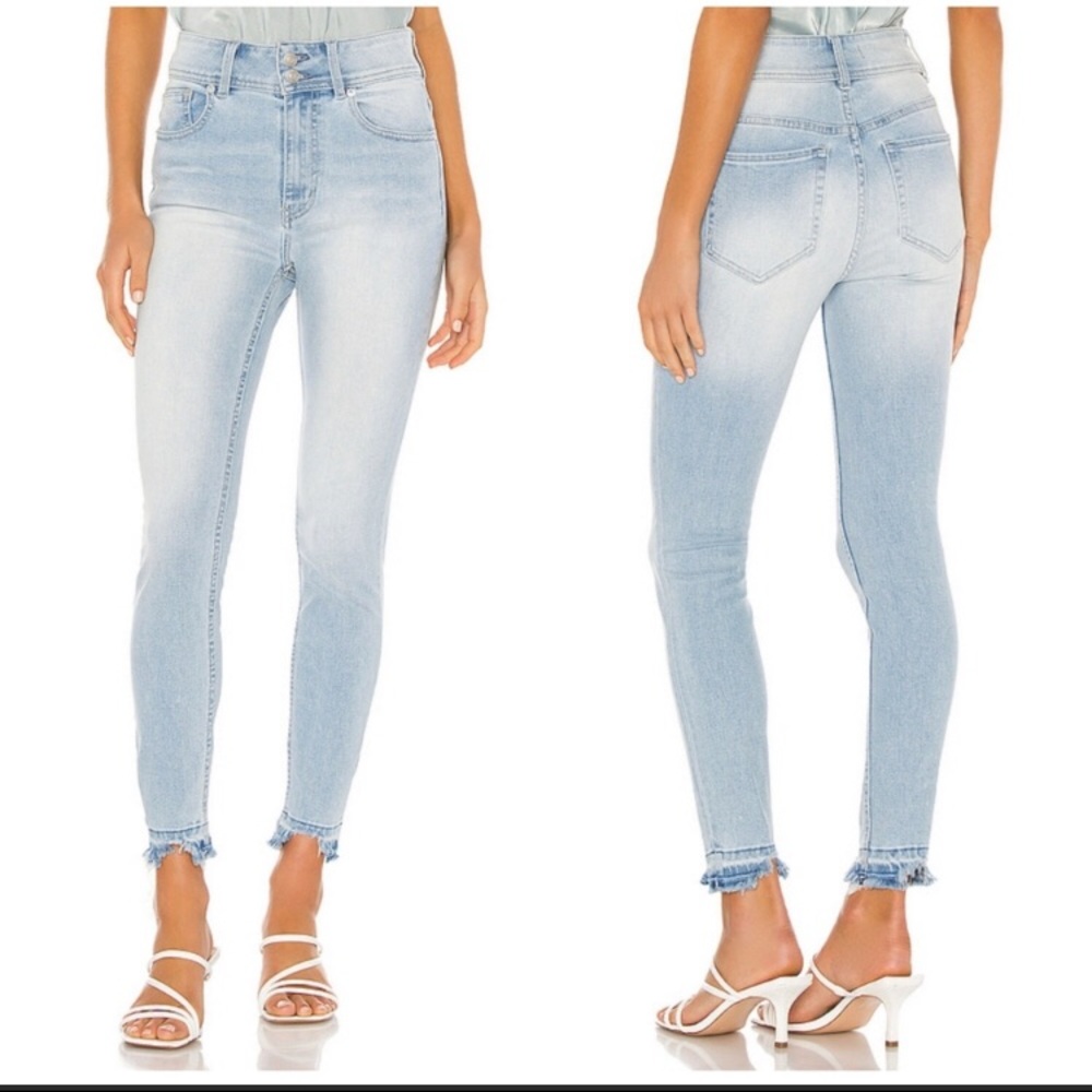 FREE PEOPLE Wild Child Raw Hem Skinny Jeans size27